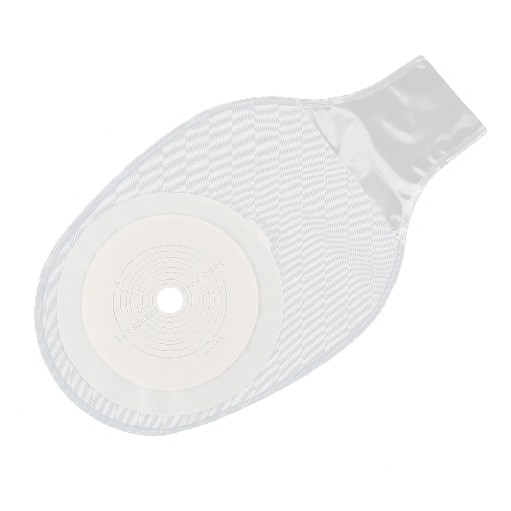 Medical Colostomy Bag Disposable Excrement Bag Stoma Care Supplies (White)