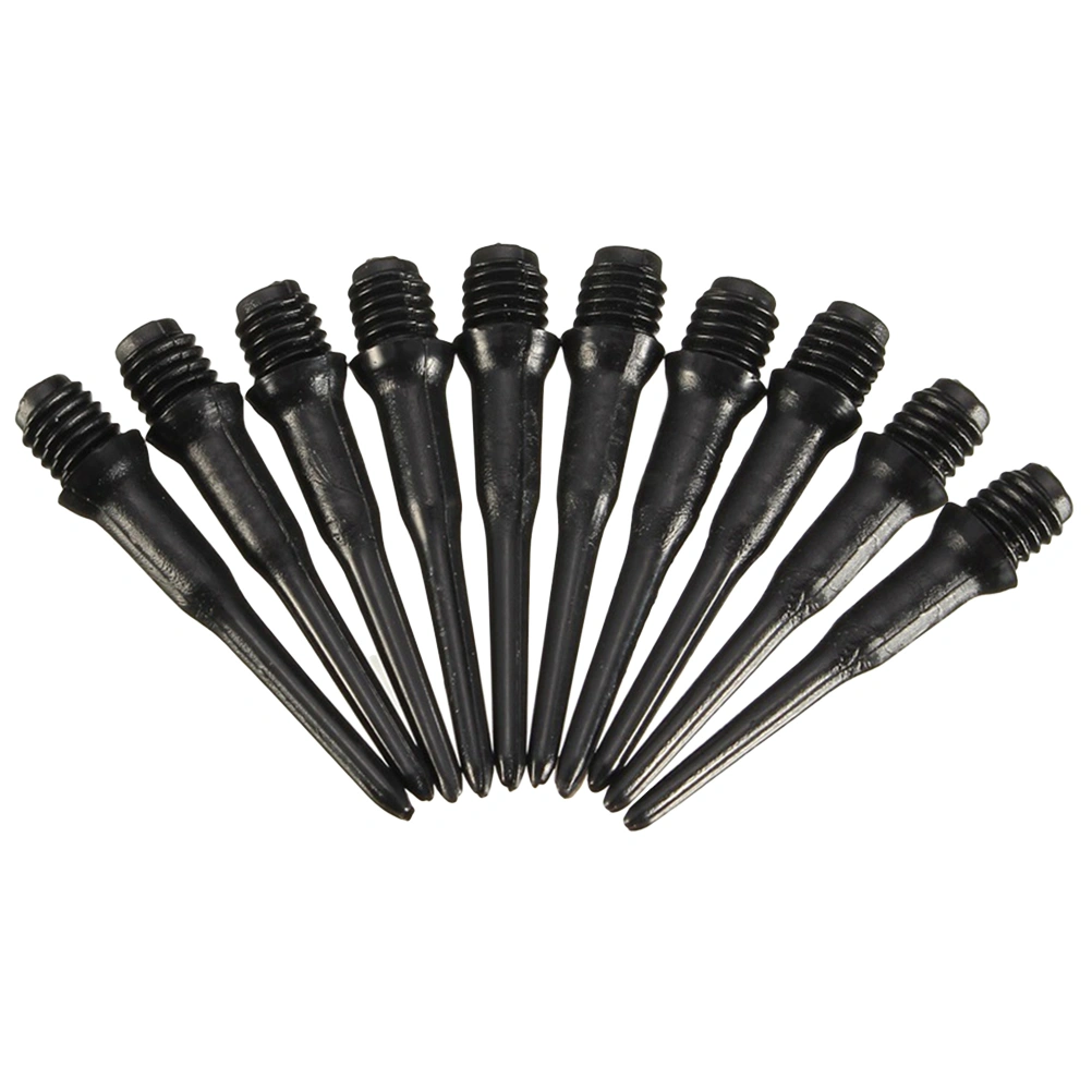 100pcs Dart Points Darts Head Tips Electronic Dart Accessories for Darts Screw Thread Dart Accessory (Black)
