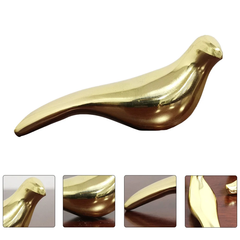 1Pc Bird Shaped Handle Decorative Cabinet Knob Furniture Accessory Golden