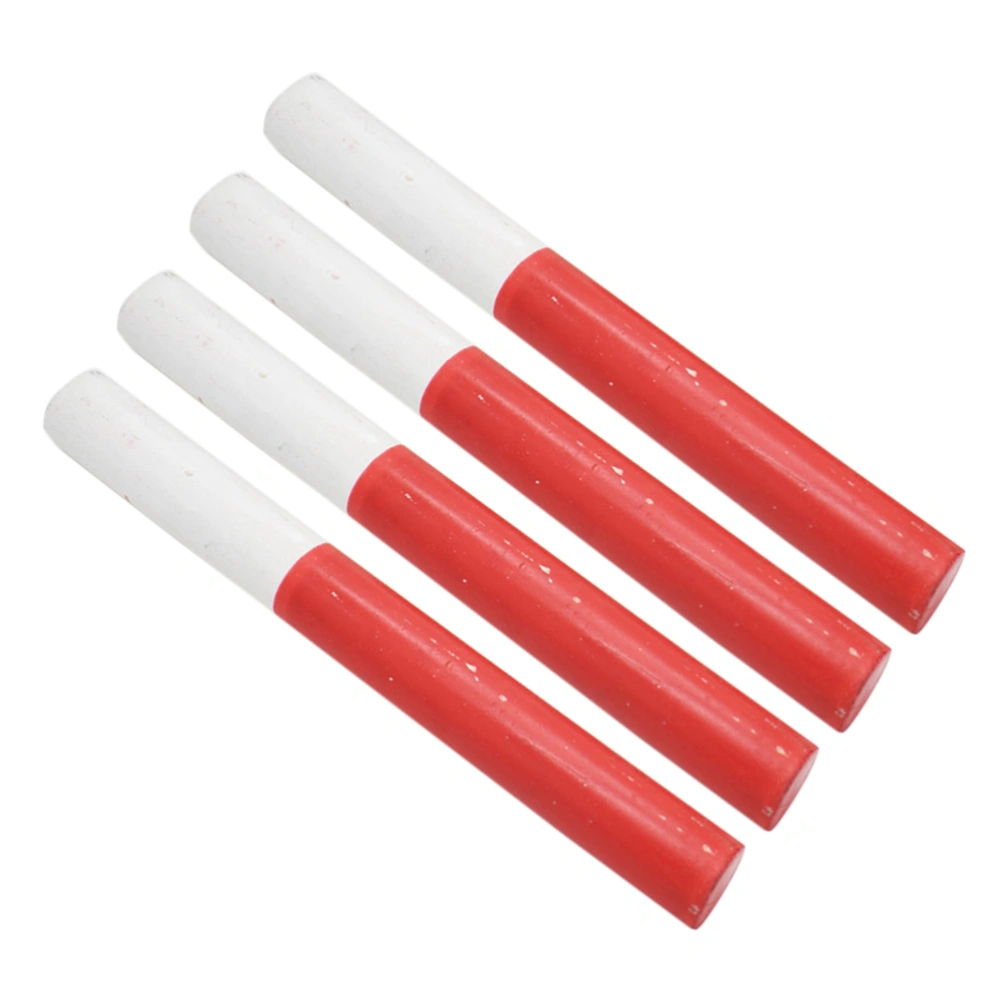 4pcs Wooden Track and Field Equipments Relay Batons Sticks Racing Competition Tools Running Racing Relay Batons Outdoor Fitness Running Tools(Red and White)