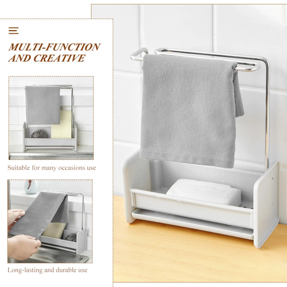 Kitchen Dishcloth Holder Household Sponge Holder Sink Sponge Holder Dishcloth Hanging Rack