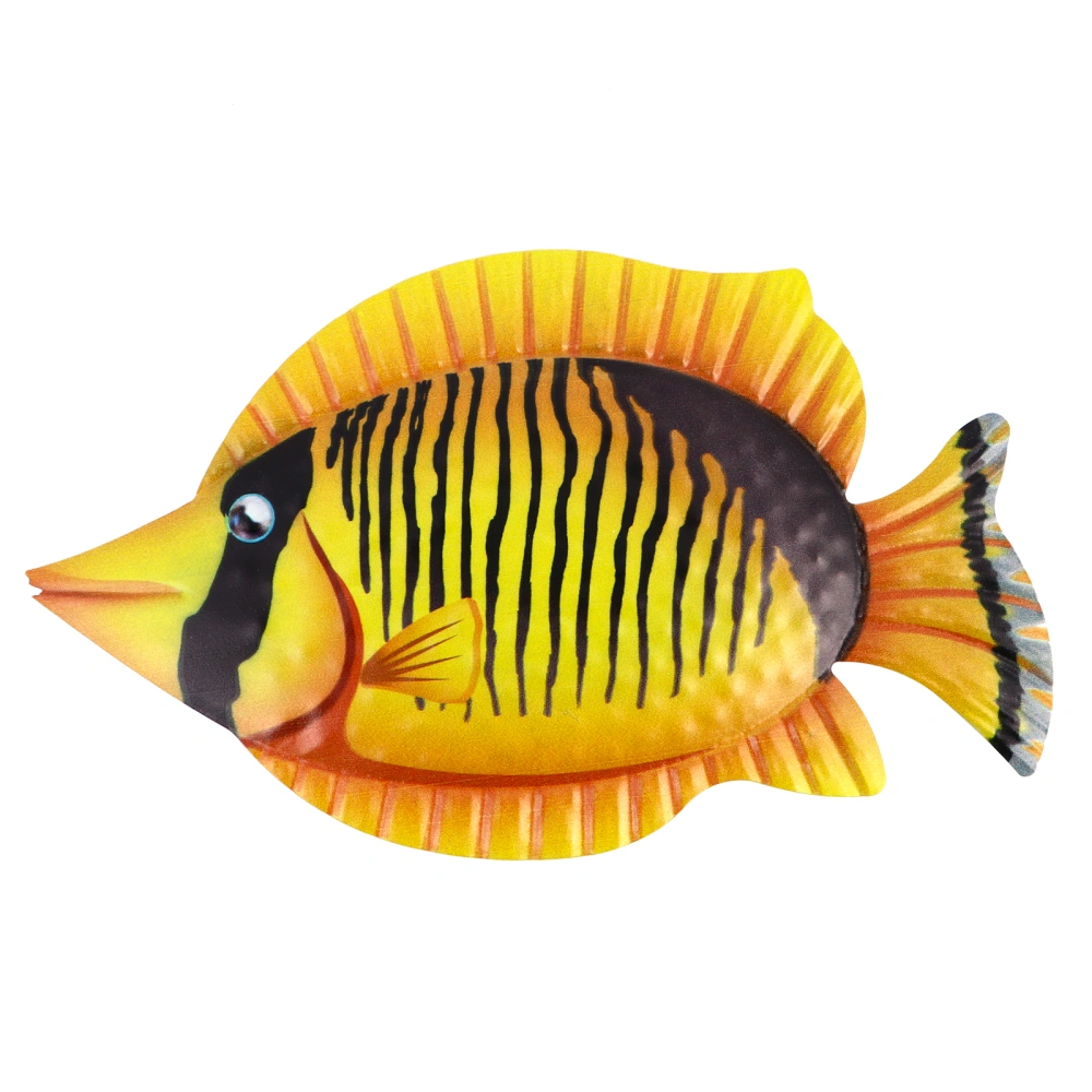 Creative Fish Hanging Ornament Metal Wall Art Decor Indoor Sculpture Decoration