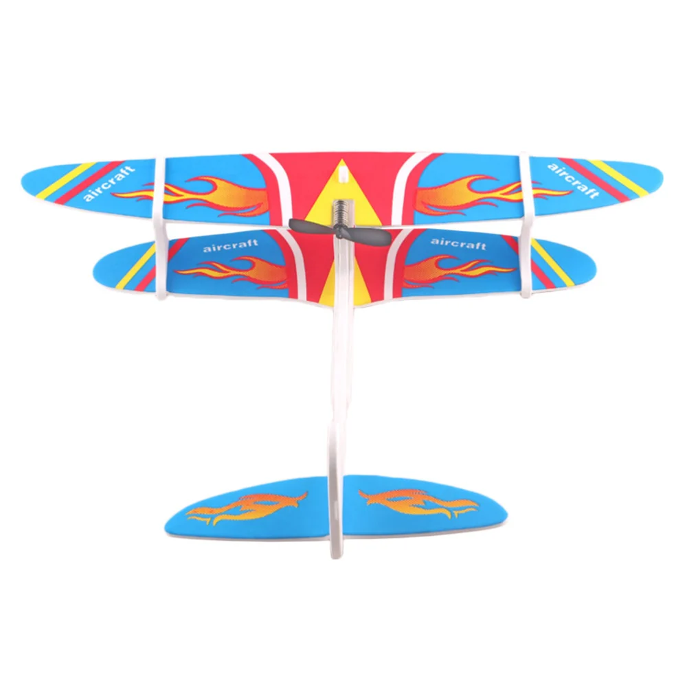 1pc Children Fighter Model Creative Electric Airplane Toy Outdoor Aircraft Toy Random Pattern