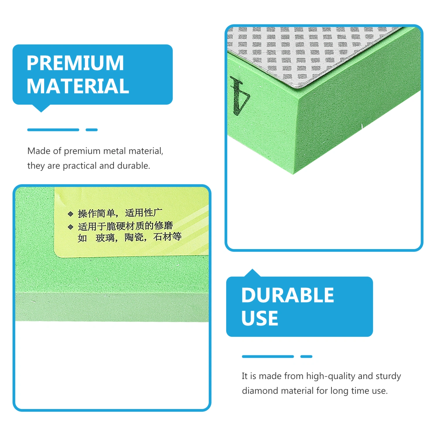1pc Hand Polishing Pad Hand Sanding Block Durable Grinding Tool (400 Grit)