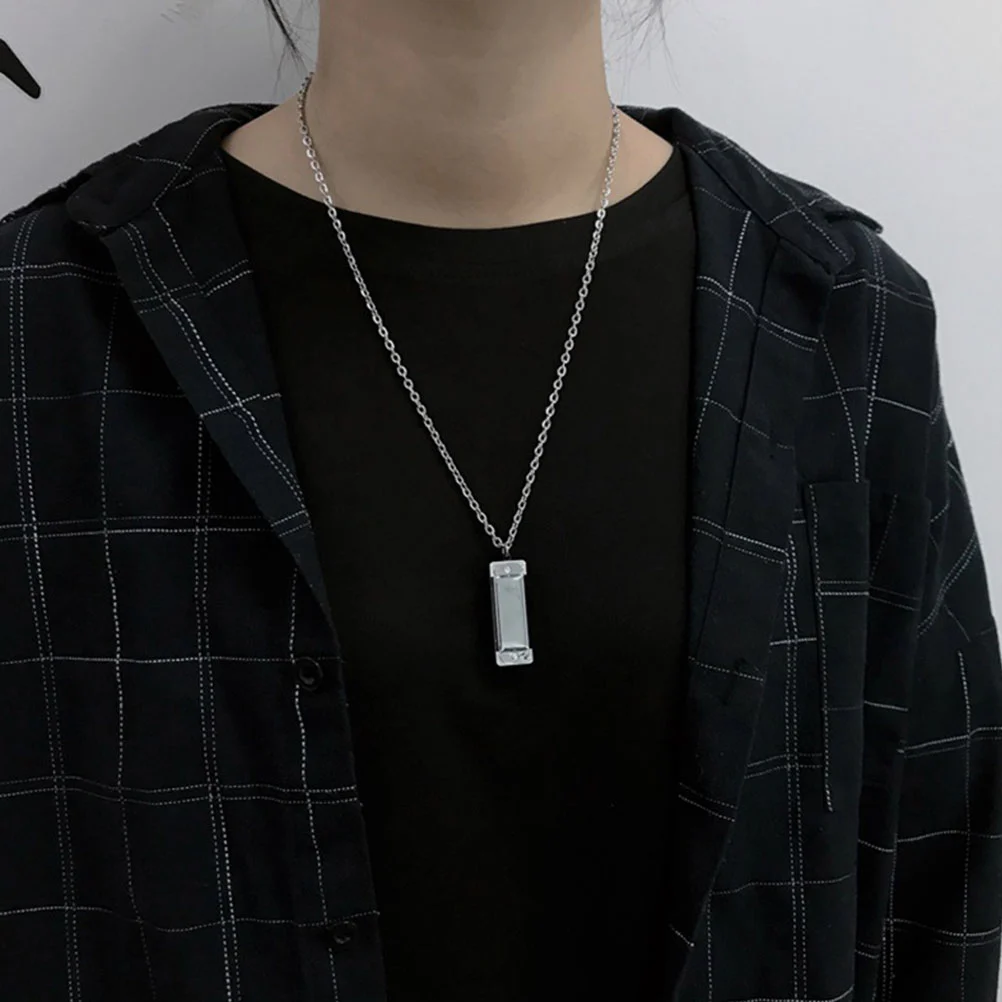 2pcs Harmonica Pendants Adult Harmonica Necklaces Gift Decorative Necklaces