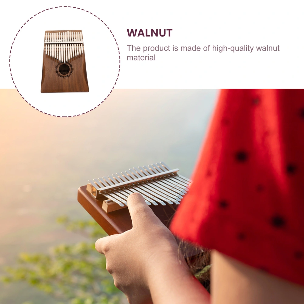 1 Set Thumb Piano Portable Kalimba Finger Piano Premium Kalimba (Wood Color)