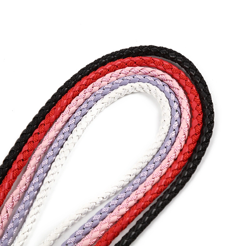 5pcs Cell Phone Lanyards Plum Blossom Hand Wrist Strap Short String Key Chain DIY Accessories for Students Adults (Black, White, Red, Pink, Purple)