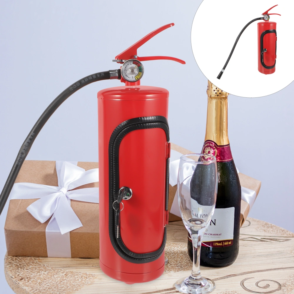 Fire Extinguisher Wine Cabinet Metal Wine Container Liquor Storage Box Boy Gift