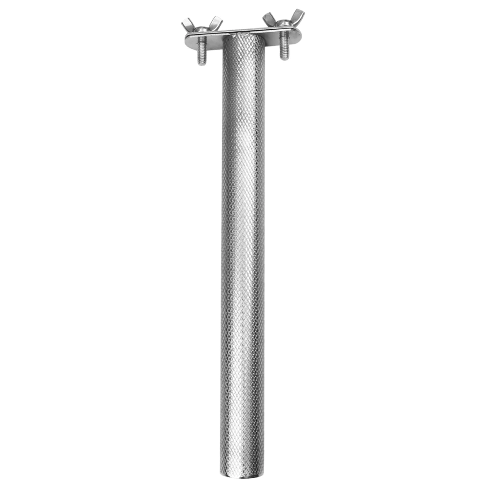 25x2.5cm Stainless Steel Parrots Grind Claw Sticks Molar Stick Parrot Claw Grind Bar Silver