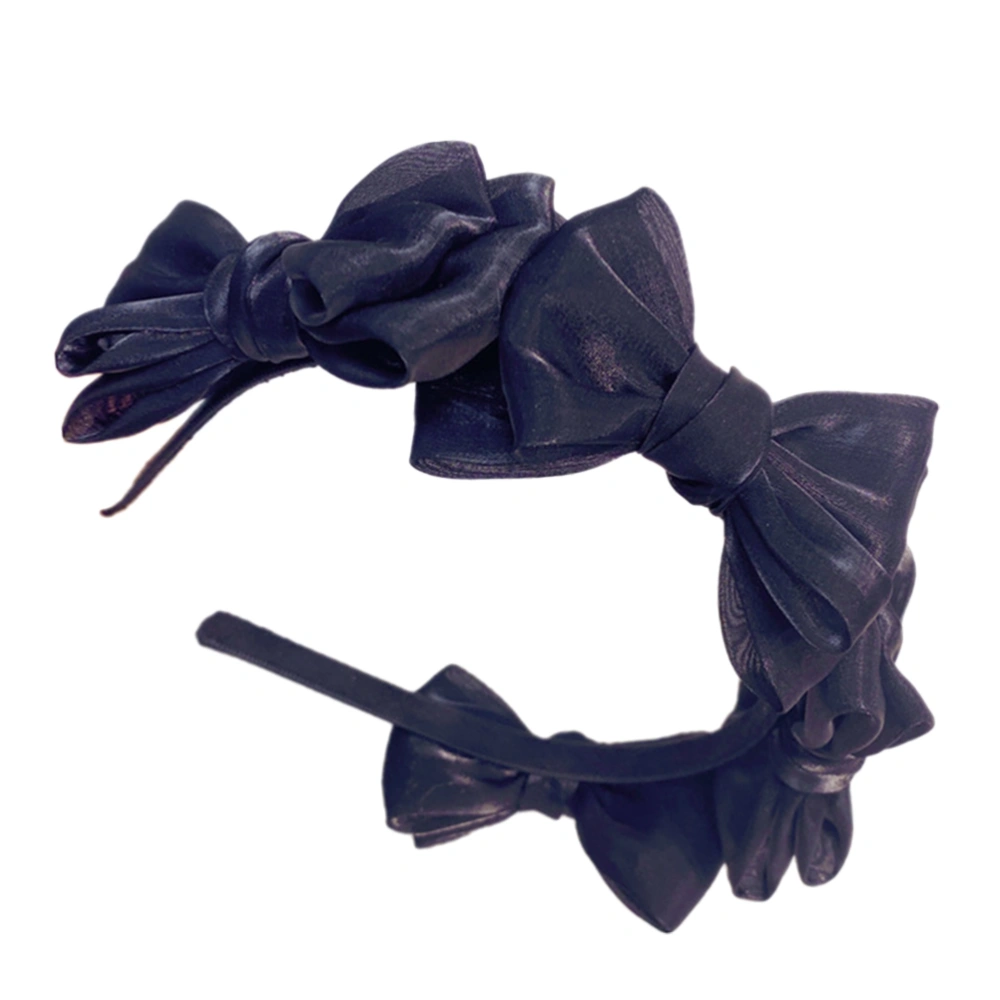 Vintage Style Bowknot Hairband Bow Headband Headdress Women Hair Accessory