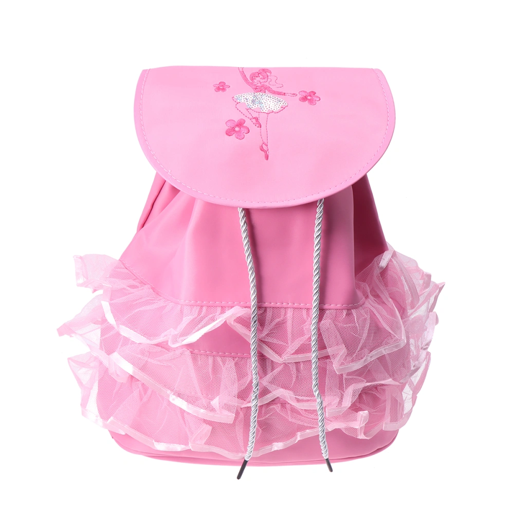 Fashion Ballet Dancing Bag Large Capacity Backpack Tutu Dress Dance Bag (Pink Dancing Girl)