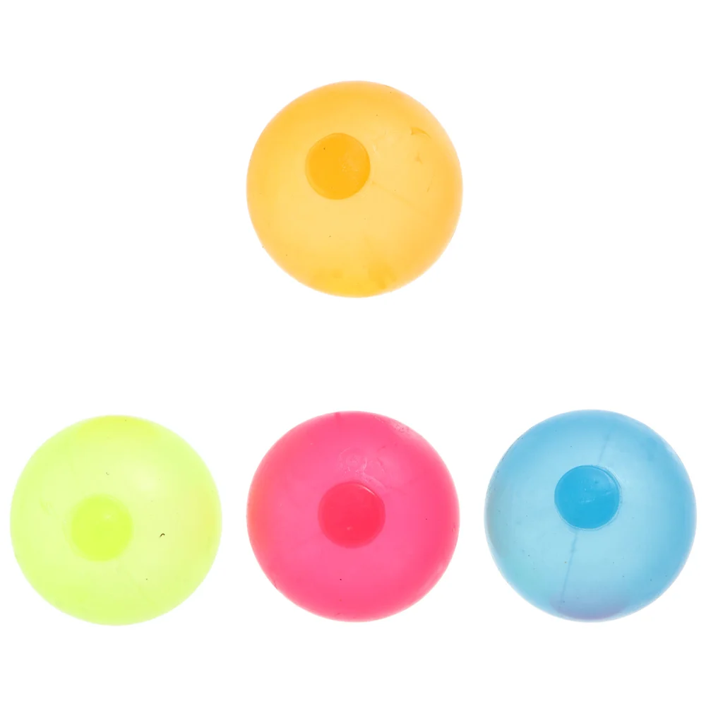 4 Pcs Brightly Colored Vent Balls Sticky Targets Uncompressed Toys for Children (Random Color)