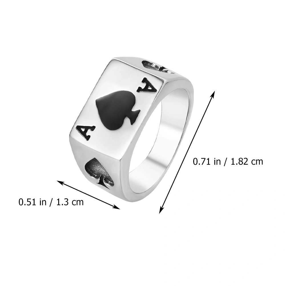 1pc Fashion Titanium Steel Ring Exquisite Finger Jewelry for Man (Steel Color)