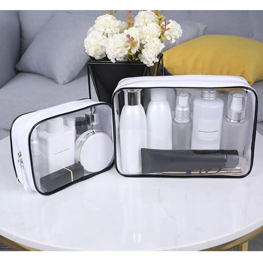 Big Transparent Cosmetic Storage Bag PVC Travel Organizer Portable Wash Bag Makeup Bag for Home Travel Trip