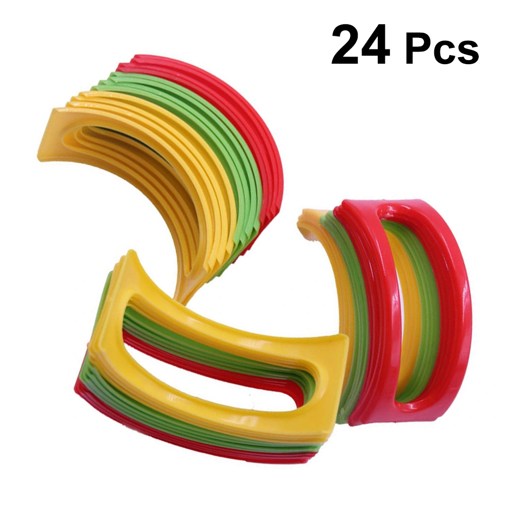 24 Pcs/2 Set Taco Holder Curved Shape Taco Stand Easy To Fill Taco Rack Taco Holder Mexican Food Display Supplies for Restaurant Cafe Snack Bar (Random Color)