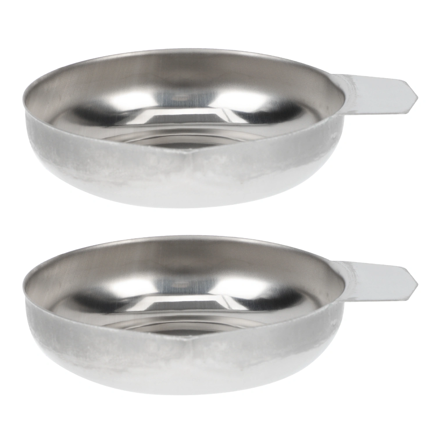 2Pcs Metal Weighing Cups Mini Scale Trays Rack Electronic Scale Trays for Home
