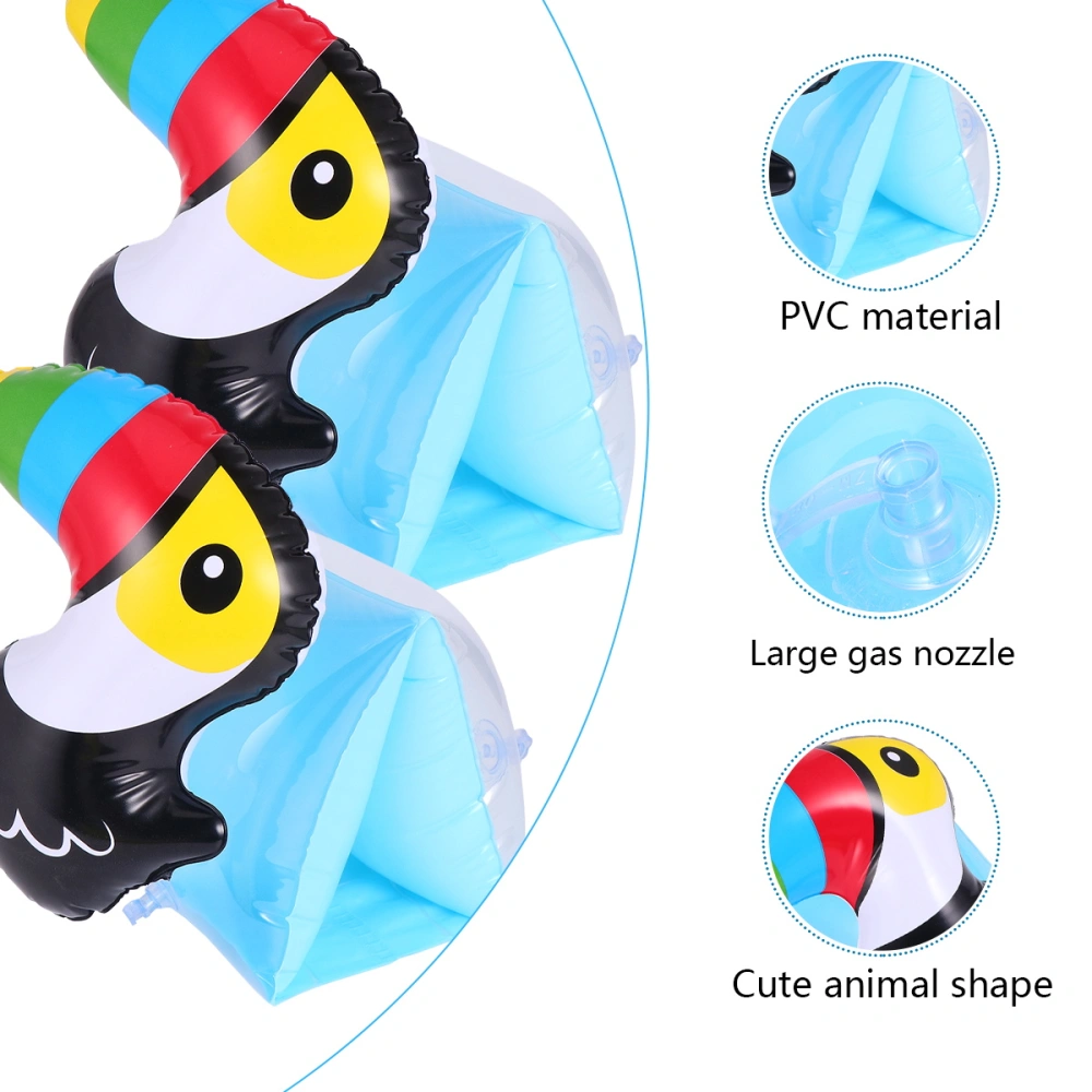 1 Pair of Lovely Inflatable Arm Bands Cartoon Water Sleeves