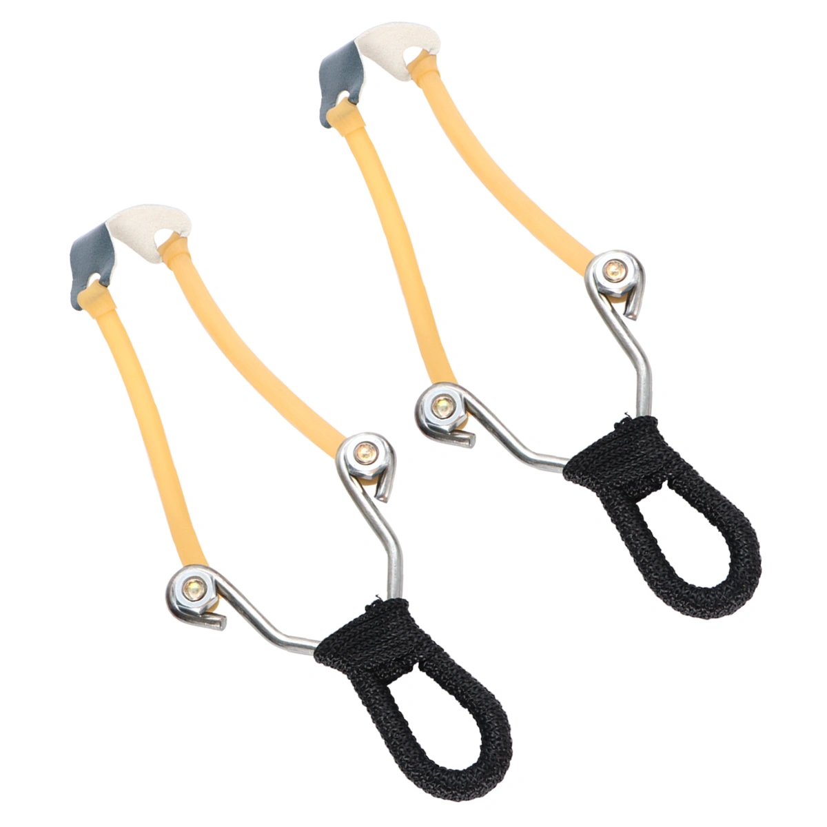 2 Pcs Hunting Slingshot Mini Catapult Stainless Steel Slingshot Outdoor Shooting Camping Toys
