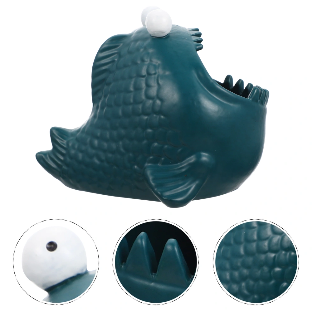 Unique Funny Desktop Piranha Shape Ashtray Bar Home Ash Container Chic Ash Holder