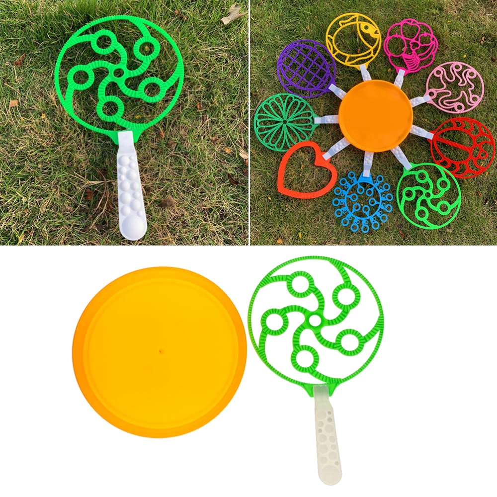 Bubble Bubble Wand Tool Bubble Maker Blowing Set with Bubble Plate for Kids Children Fun Toys (Random Color)