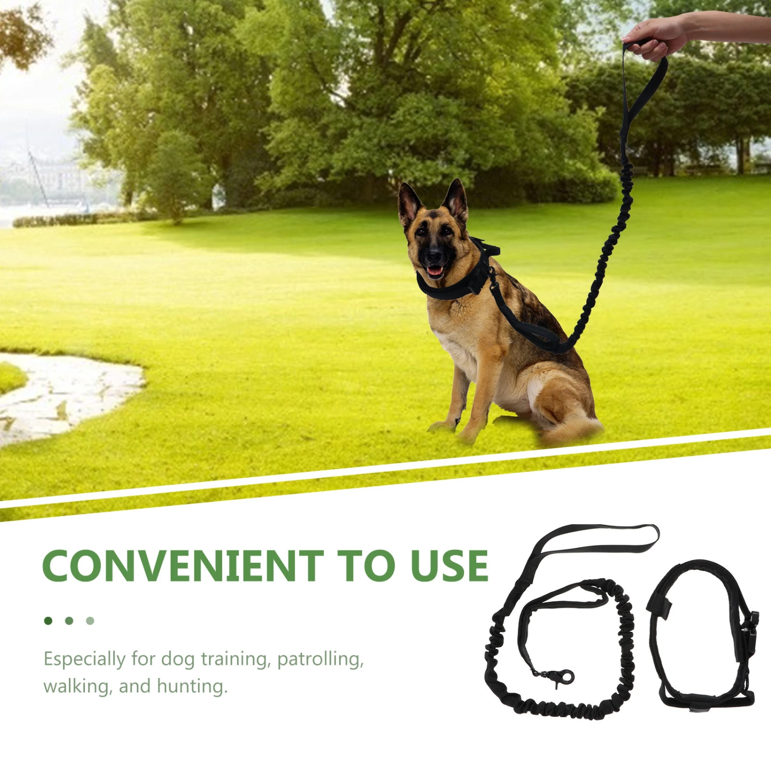 1 Set Military Dog Collar Adjustable Nylon Dog Collar Dog Training Collar