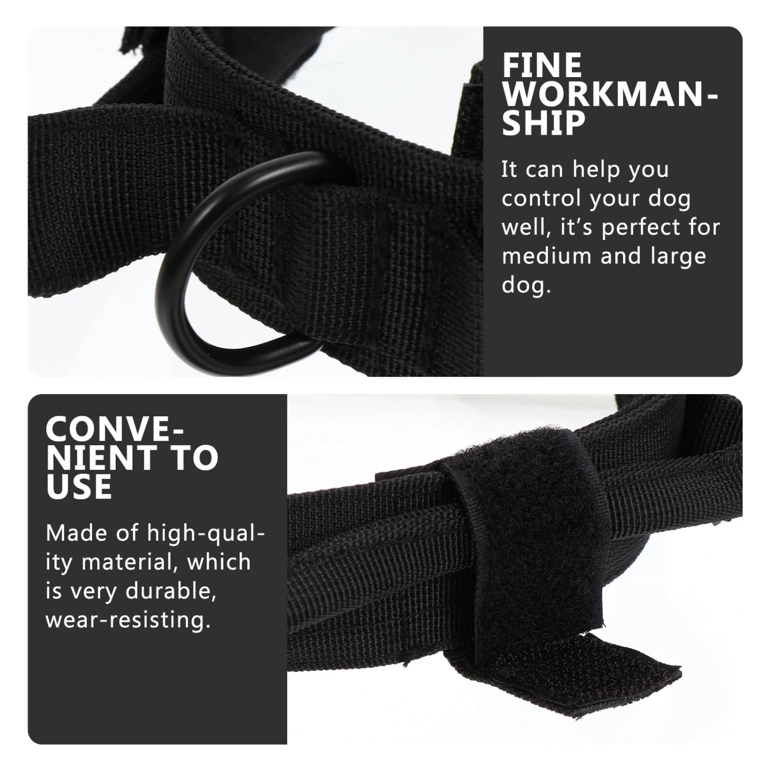 1 Set Military Dog Collar Adjustable Nylon Dog Collar Dog Training Collar