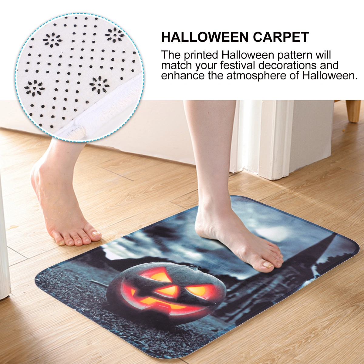1 Pc Halloween Bathroom Carpet Doormat Entrance Mat Living Room Carpet