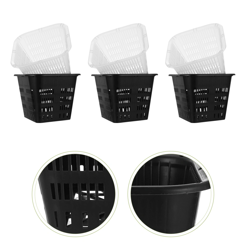 6pcs Root Control Basket Flower Planting Pot Plastic Flower Planter Orchid Flowerpot