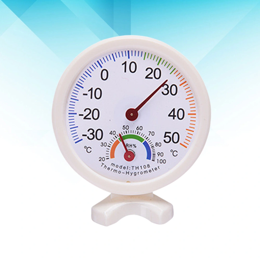 Durable High Precision Pointer Hygrothermograph Multiple Use Thermometer Hygrometer (White)