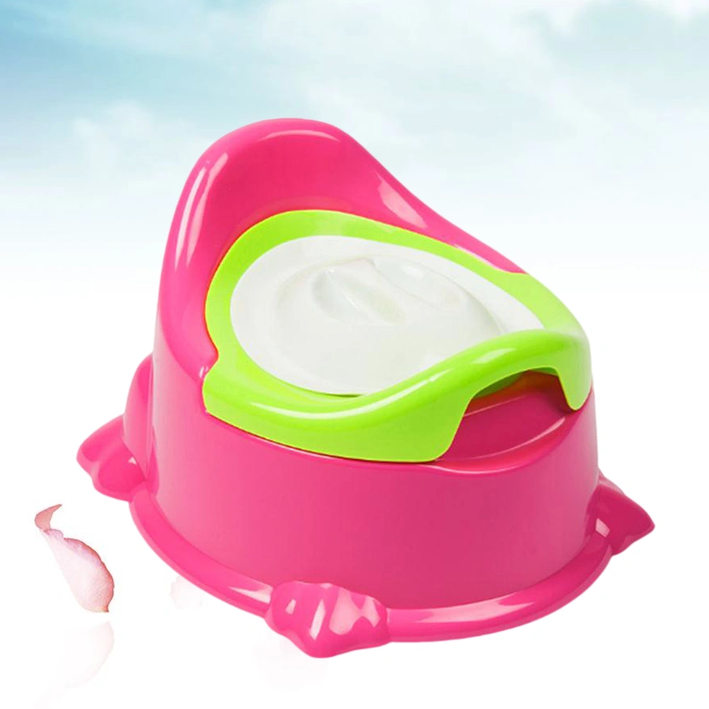 Lovely Toddler Potty Plastic Training Toilet Seat with Removable Bowl for Easy Cleaning(Red)