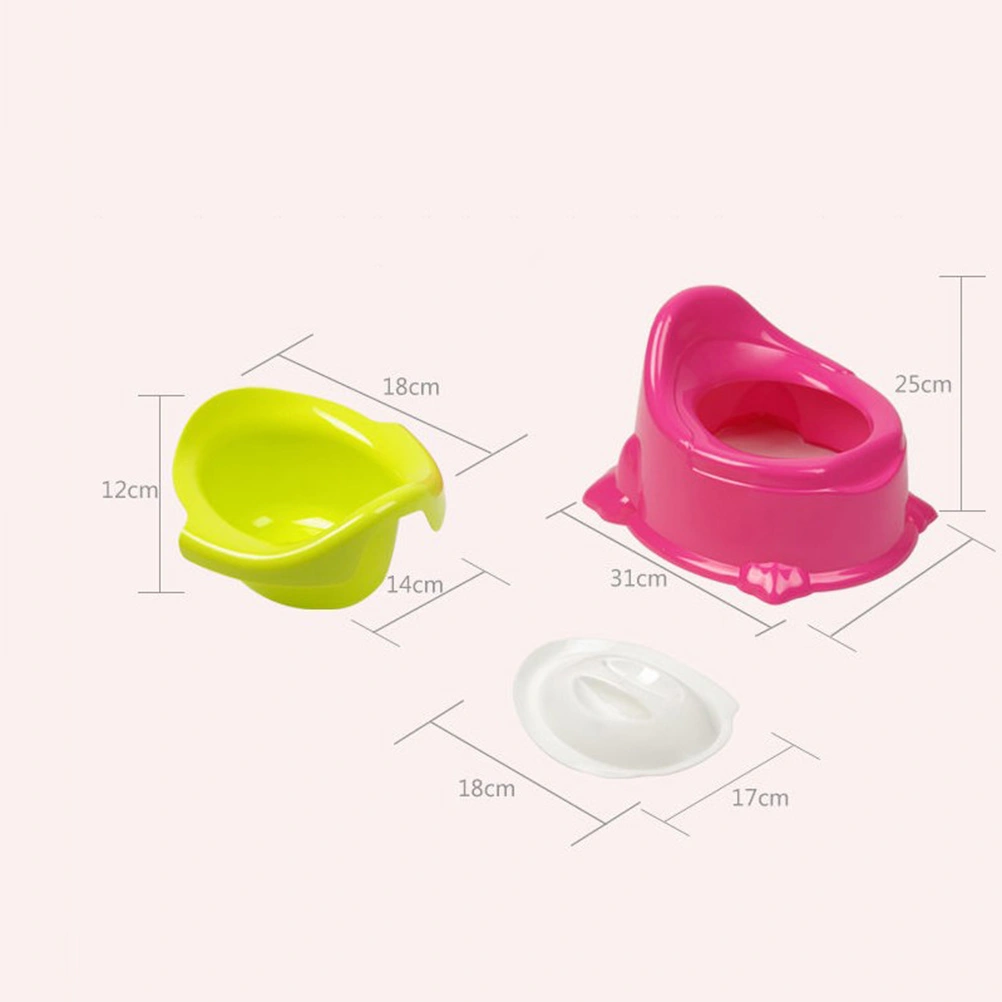 Lovely Toddler Potty Plastic Training Toilet Seat with Removable Bowl for Easy Cleaning(Red)