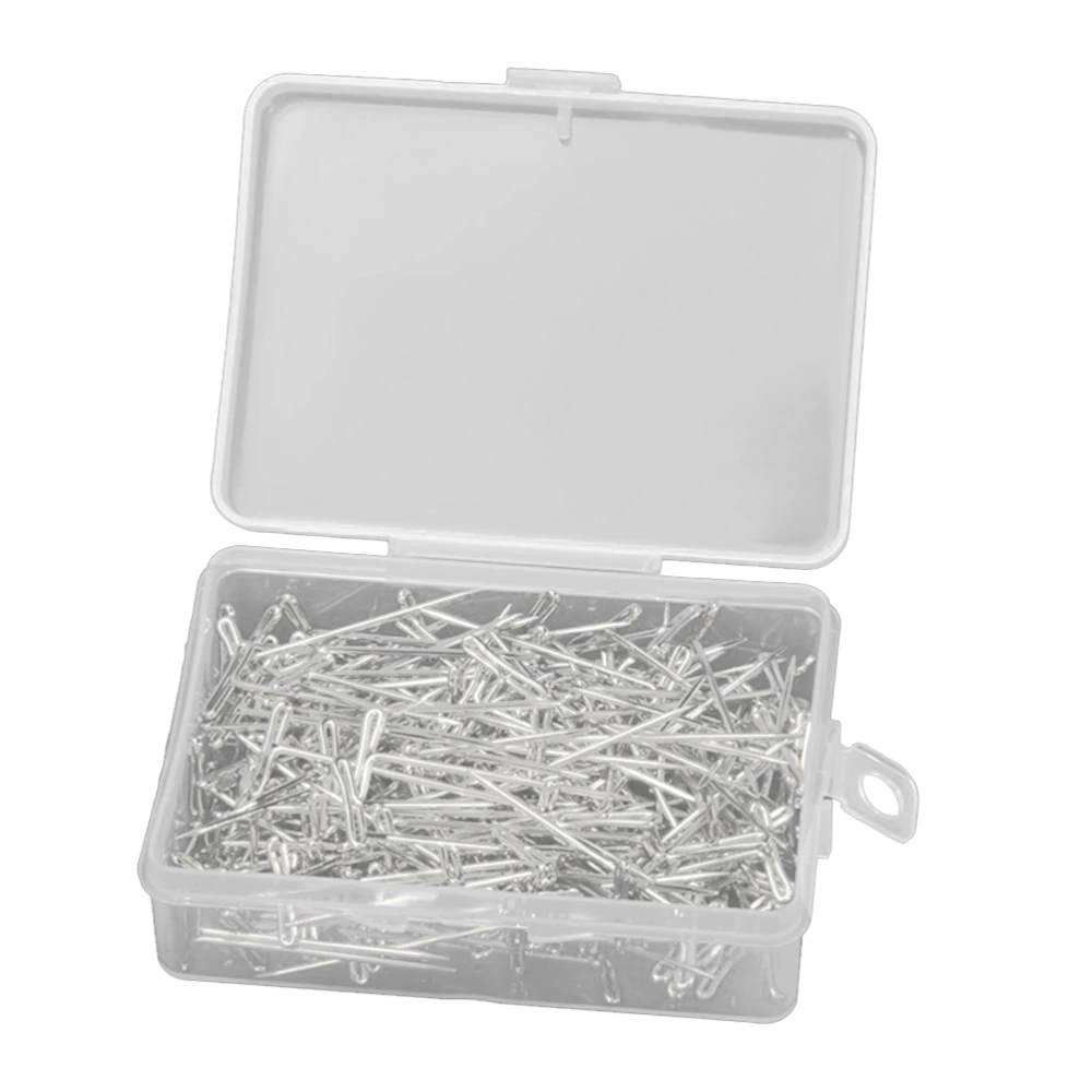 200pcs 53mm Wig Making Set Stainless Steel Wig T with Plastic Box for Wigs Sewing Blocking and Knitting