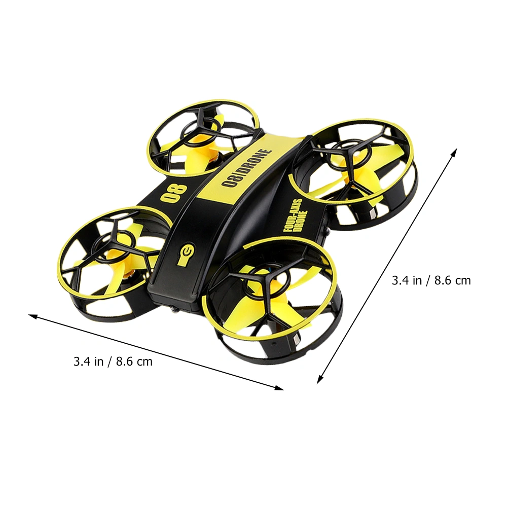 Mini LED RC Quadcopter Portable One Key Take Off Landing RC Helicopter Plane