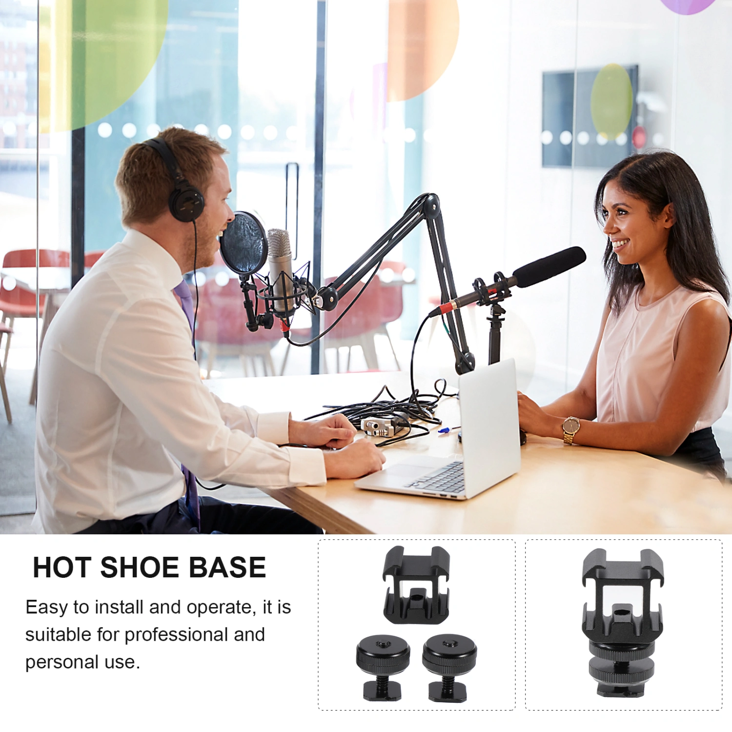 1 Set Hot Shoe Bases Hot Shoe Mounts Adapter Professional Video Light Adapter
