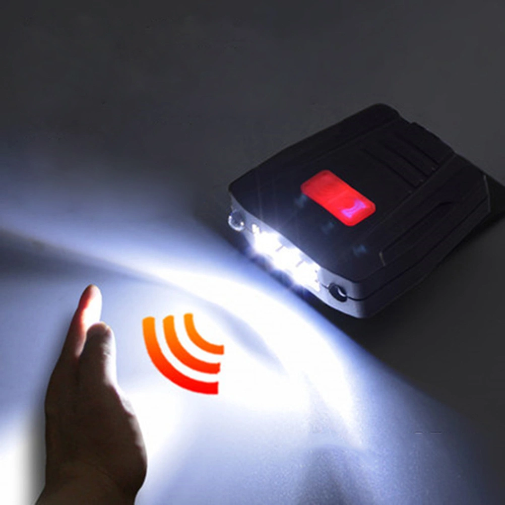 1pc LED Waterproof Clamp Lamp Rechargeable Light Super Lamp Mini Hands Free LED Clip on Light (Black)