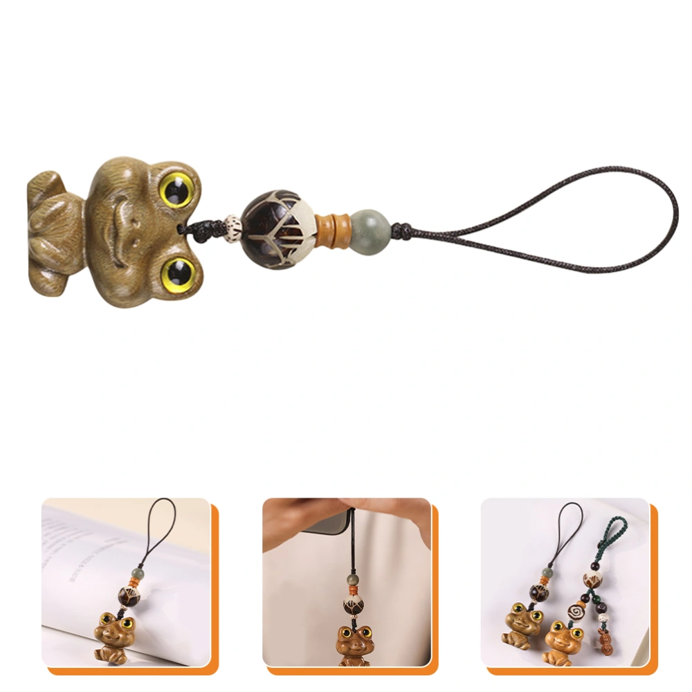 Wood Animal Pendant Keychain Charm Key Ring Pendant Bag Handbag Backpack Decoration