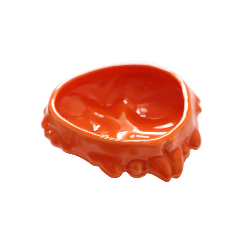 1pc Japanese Style Ceramic Dish Unique Crab-shaped Plate Creative Crab Bowl