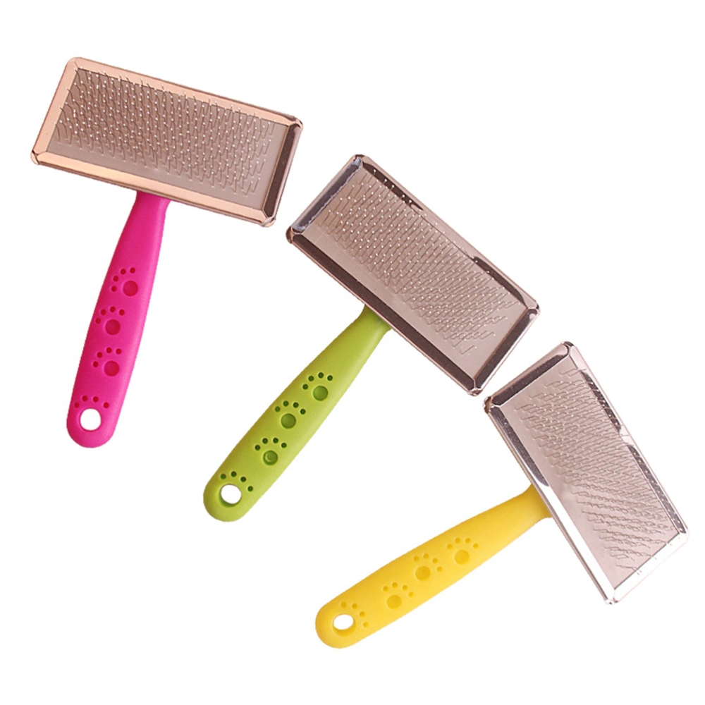 3Pcs Pet Cleaning Comb Beauty Comb Pet Massage Comb Pet Supplies (Random Color)