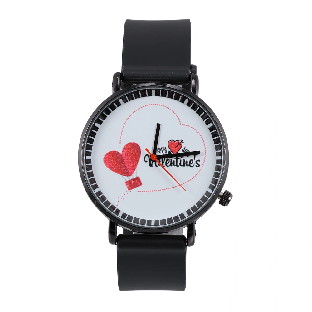 1pc Valentine's Day Theme Watch Quartz Watch Casual Wrist Watch Gift for Lover