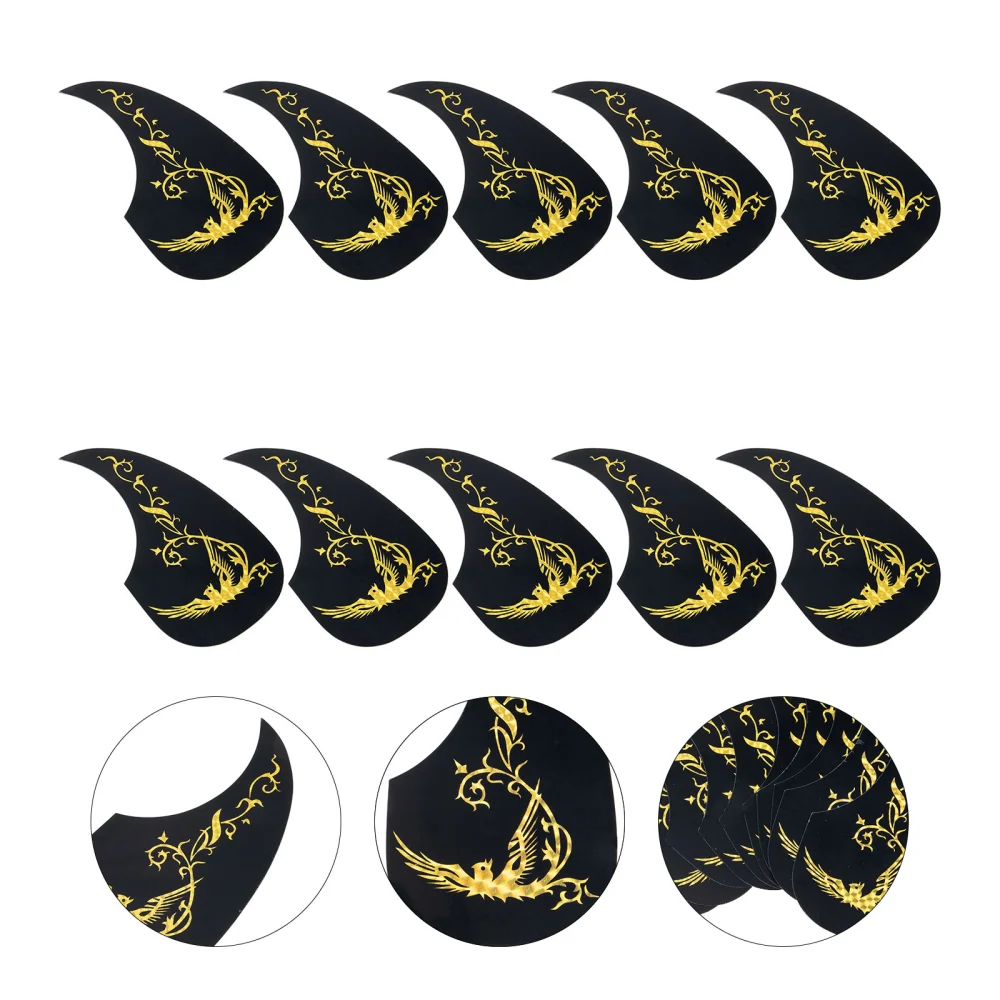 10pcs Guitar Pickguard Sticker Self Adhesive Pickup Sticker Compatible with 40/41 Inch Guitar