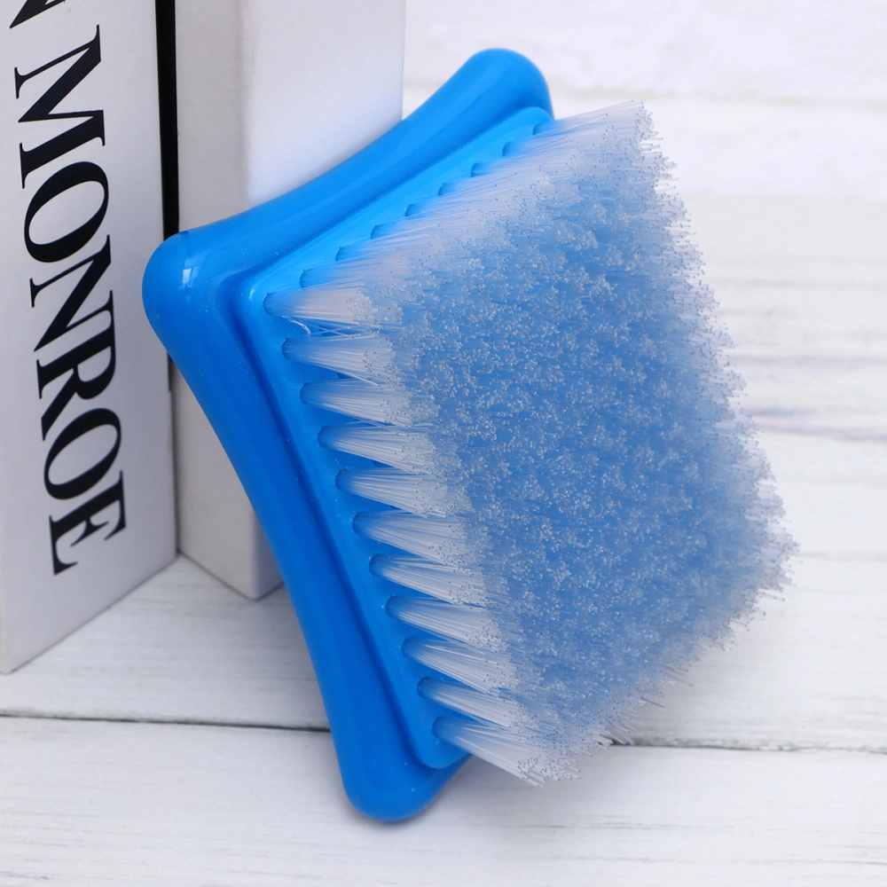 1PC Wool Felt Base Hair Brush Multi-purpose Hair Brush Household Cleaning Brush Portable Washing Brushes for Home Use (Sky-blue Size S)