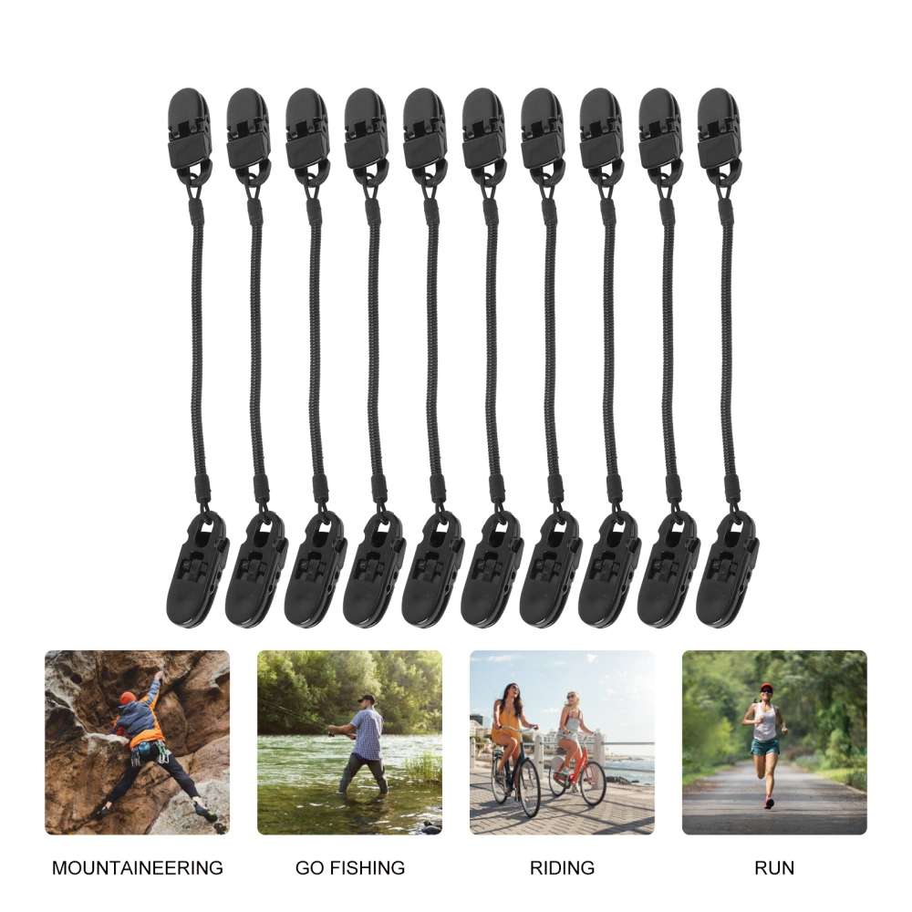 10pcs Retainer Hat Leash Windy Clip Holder Windproof Clips Retainer for Fishing Boating Sailing