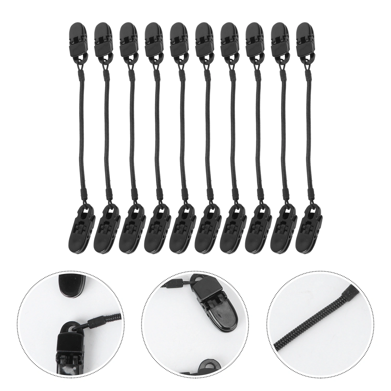 10pcs Retainer Hat Leash Windy Clip Holder Windproof Clips Retainer for Fishing Boating Sailing