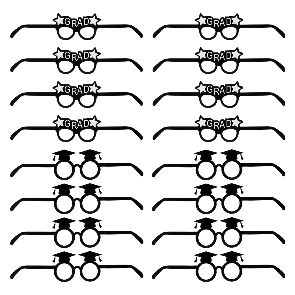 16pcs Graduation Photo Props Party Glasses Holidays Graduation Party Props