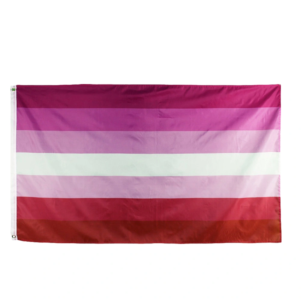 1Pc Fashion LESBIAN Polyester Rainbow Flag Large Durable Pride Flag Outdoor Banner