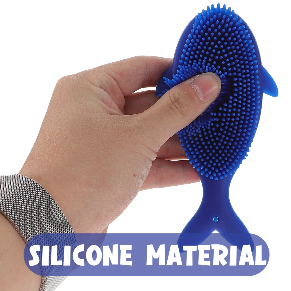 Silicone Body Scrubber Baby Exfoliating Brush Shower Scrubber Baby Massage Brush