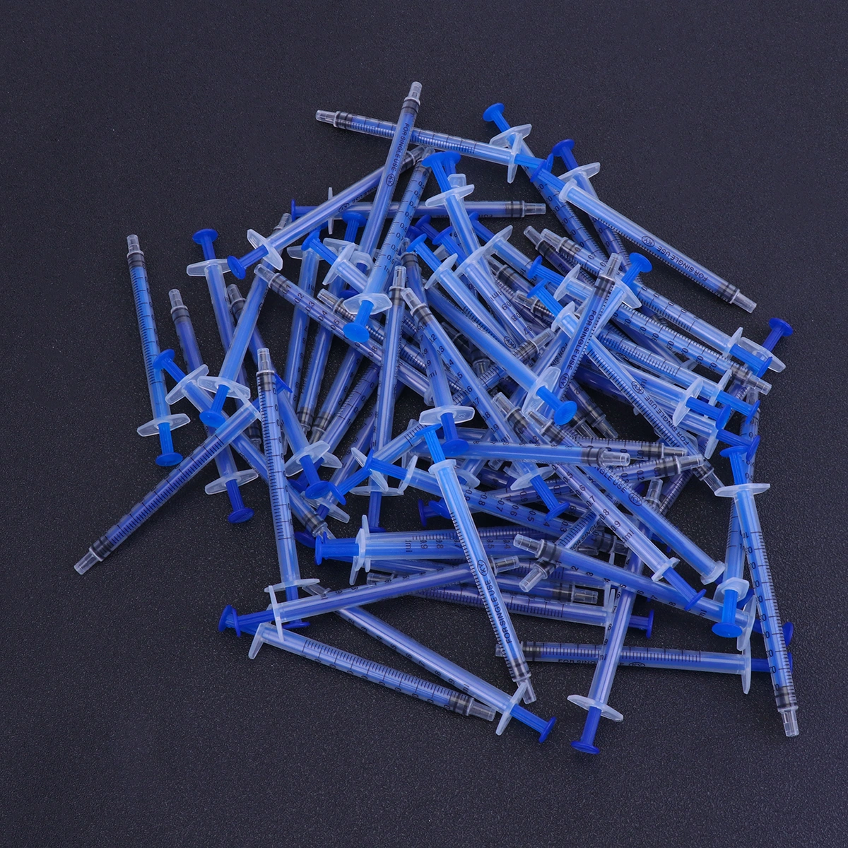 70pcs 1ml Disposable  Lightweight Injector without Needle for Scientific Labs Dispensing and Multiple Uses