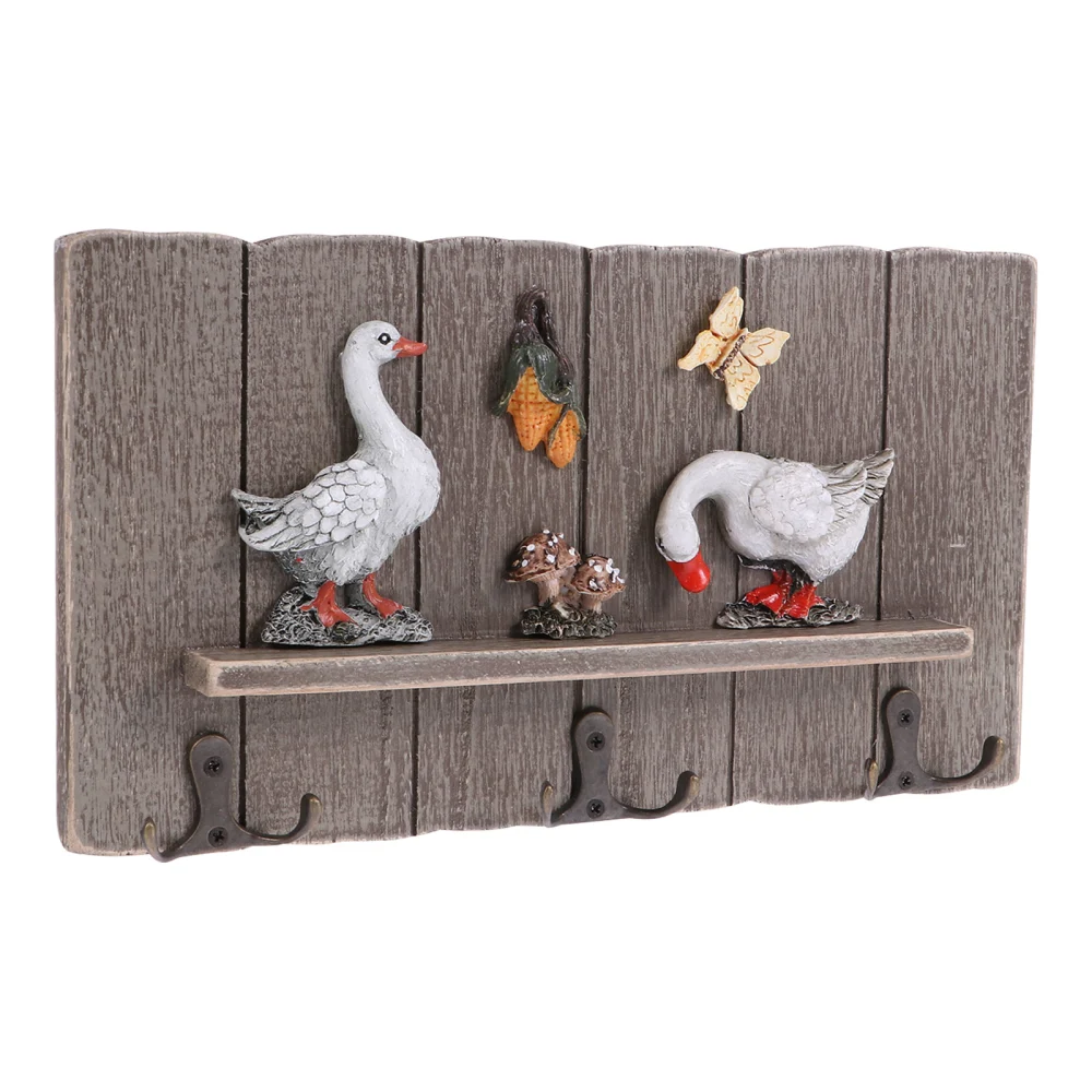 Pastoral Style Storage Hook Practical Sundries Hook Goose Design Hook for Home