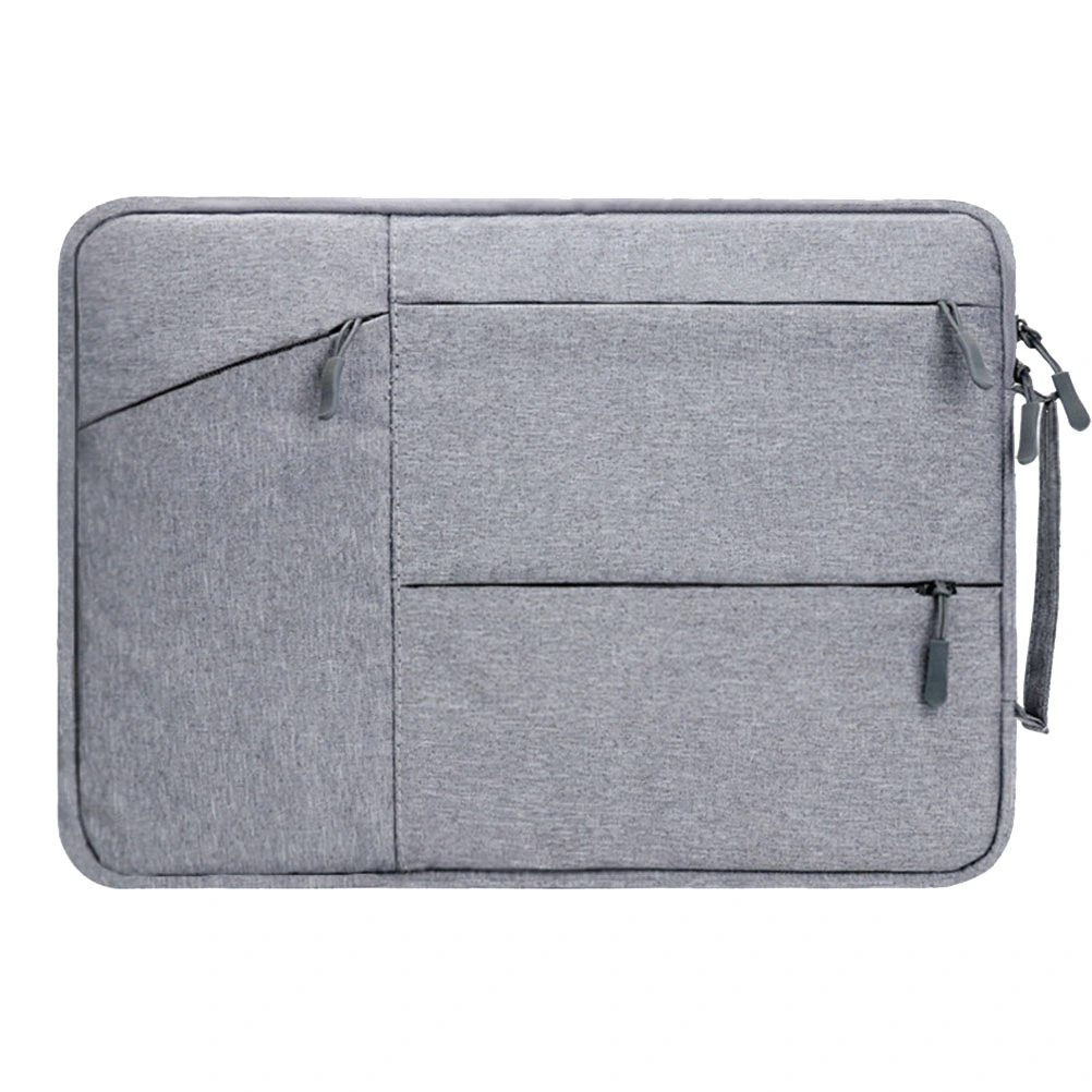 15 Inches Computer Bag Portable Laptop Bag Briefcase for Men Women (Grey)