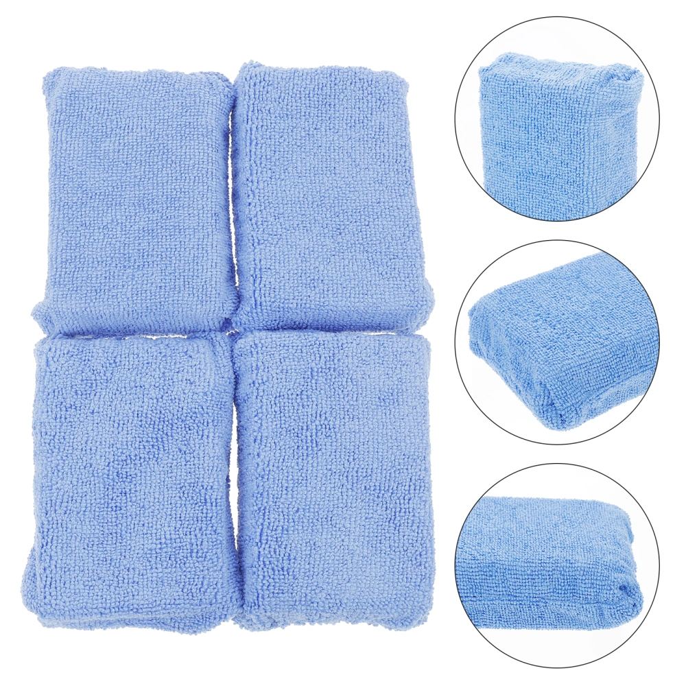 4pcs Car Wash Microfiber Sponge Car Wash Sponge Washing Microfiber Sponge